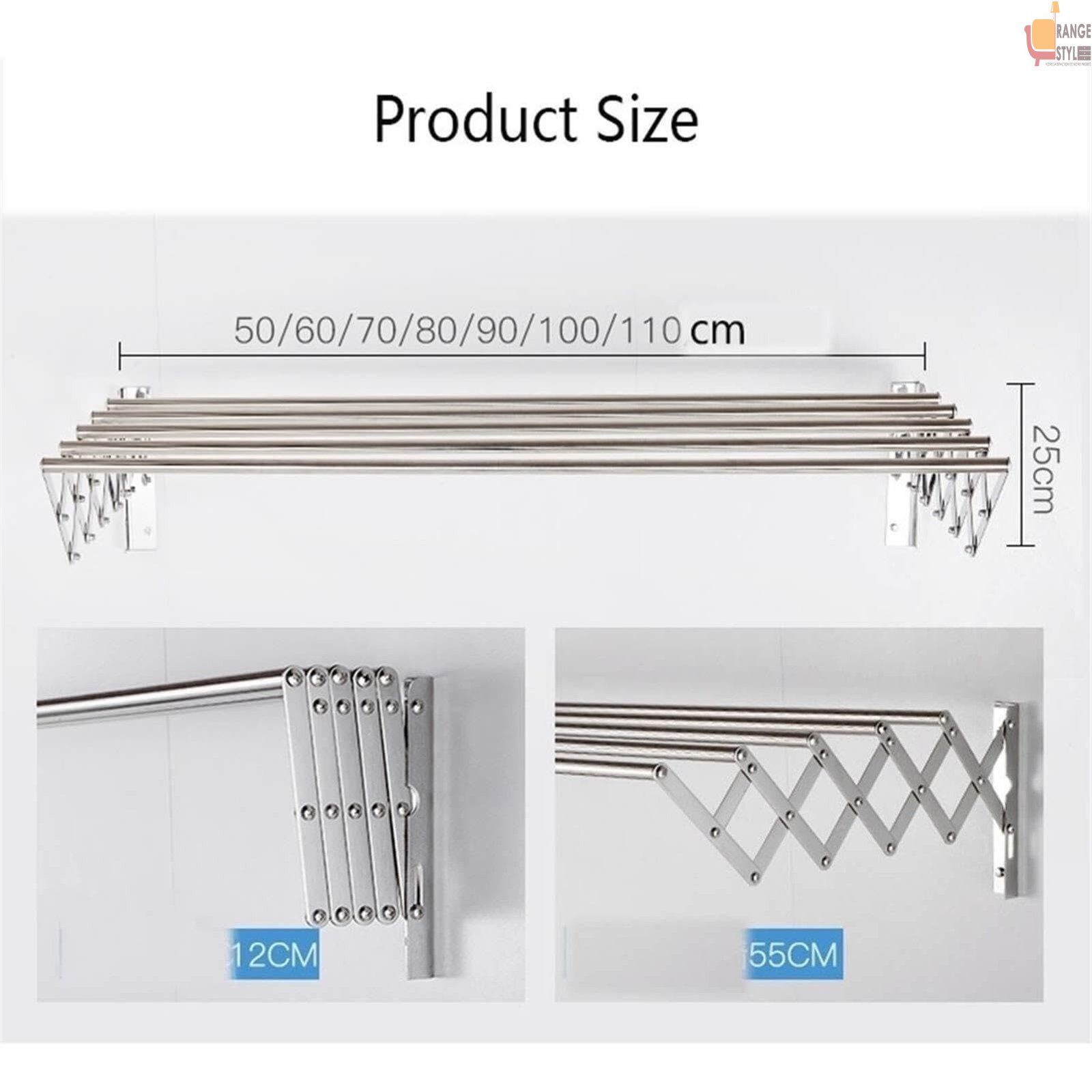 Séchoir murale extensible 90cm – Image 6